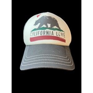 California Love Hat Adult Snapback Gray Trucker Brooklyn Hat Company